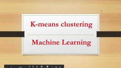 K-Means clustering