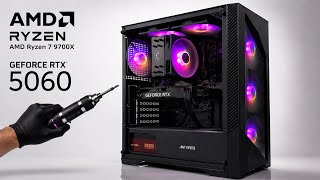 Ryzen 7 9700X + RTX 5060 | Clean RGB Setup | Budget Studio PC Build 2026