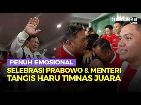 Selebrasi Penuh Emosional Prabowo & Para Menteri, Tangis Timnas Indonesia Juara FIFA ASEAN