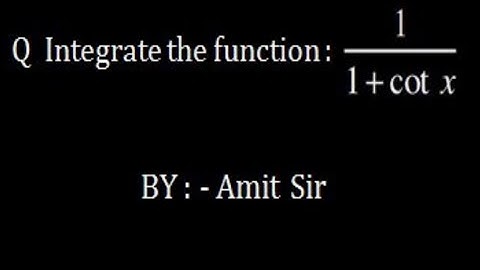 Indefinite integral ( Method of Substitution )