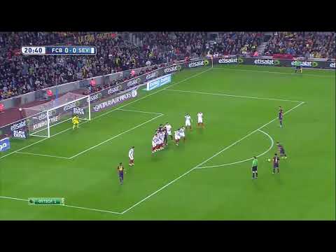 برشلونة 5 1 اشبيلية و هاتريك ميسي   5 1 