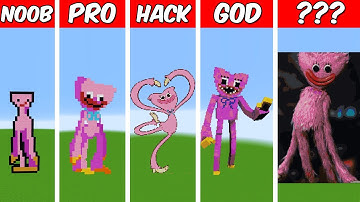 KISSY MISSY Pixel Art Build in Minecraft ! Noob vs Pro vs Hacker vs God - Minecraft Animation