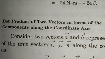 DOT PRODUCT OF TWO VECTOR IN TERM OF COORDINATE AXIS #physics #HC verma book #bachchon wali physics