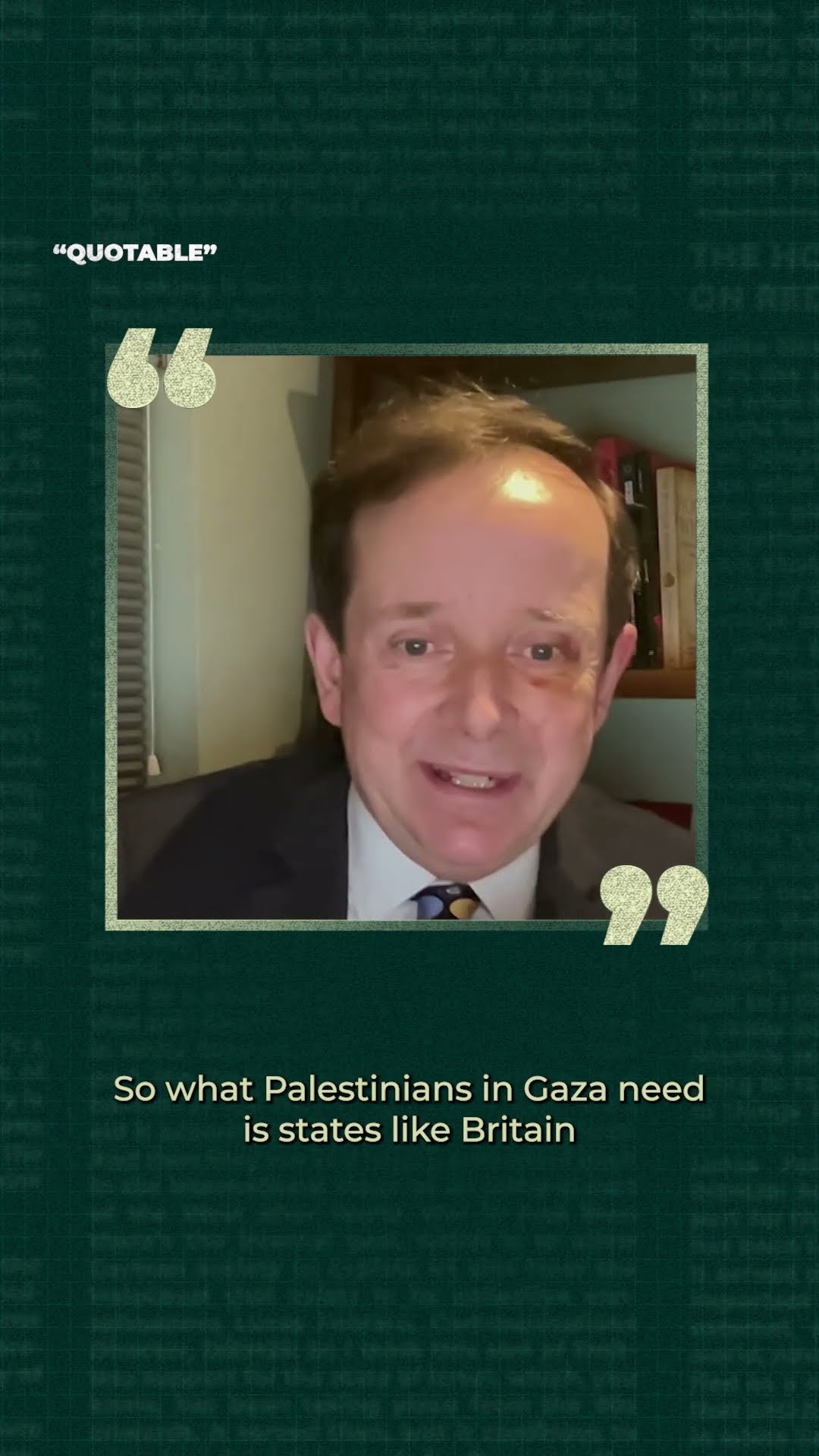 Britain 'simply not holding the Israeli govt to account' | Quotable