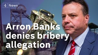 Arron Banks denies allegation of bribery over mining interest