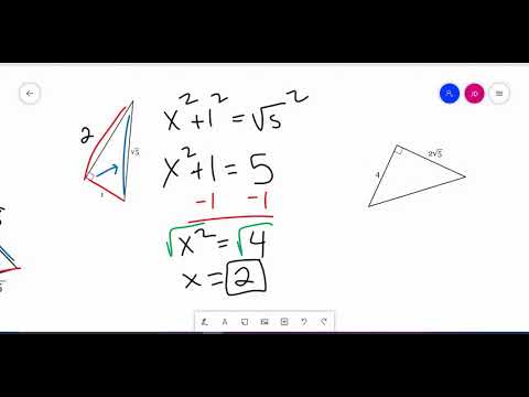 Pythagorean Theorem: Solving Right Triangles with Radicals