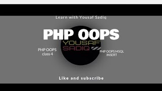 php and mysql | php oops mysql insert | php insert function | php mysql insert function |Sir Yousaf