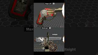 Revolver vs Machine Gun 💣 The Smallest vs The Strongest | Gaming Short #strong #small #vs #reload