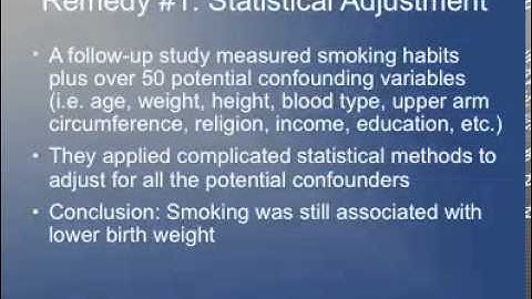 BIOS 610 2013, Lecture 3 - Experimental Design - Observational Studies
