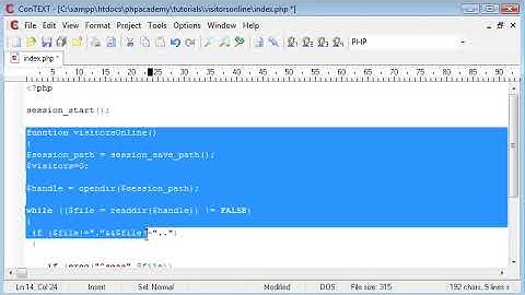 PHP Tutorials  Count Visitors Currently Online Part 3