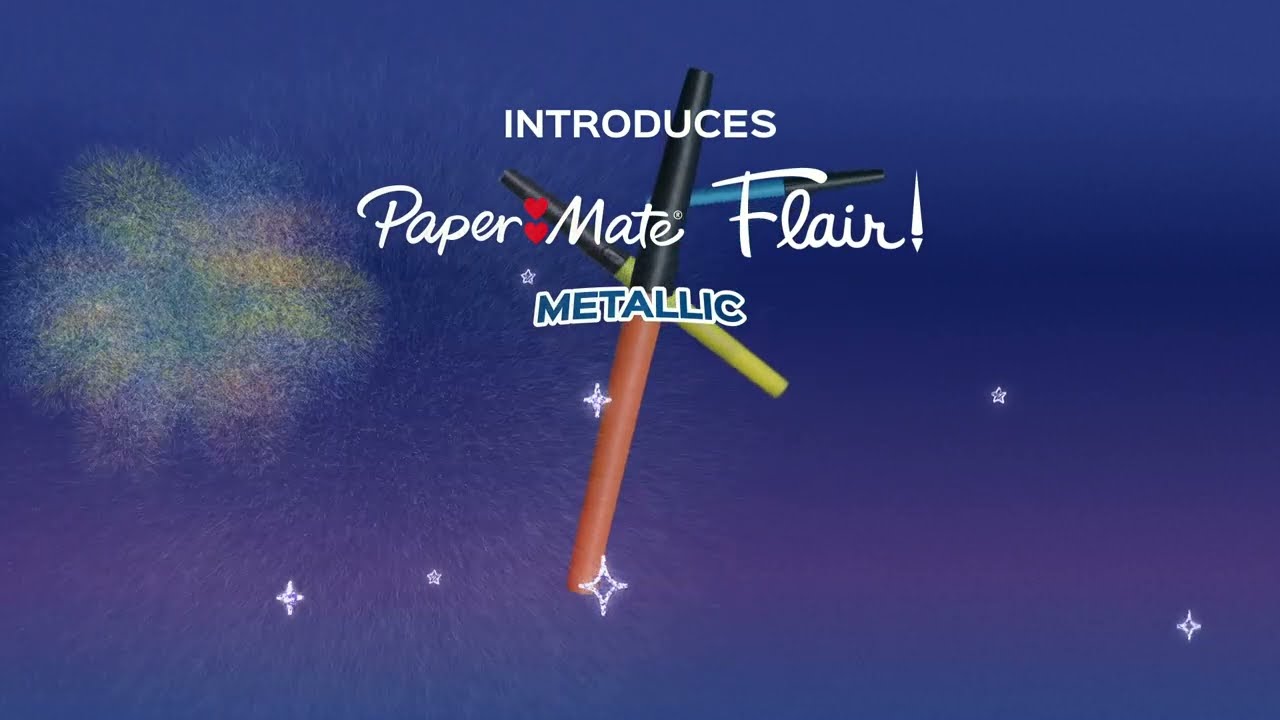 Paper Mate Flair Felt Tip Pens, Metallic City Lights, Medium Point (0.7mm)