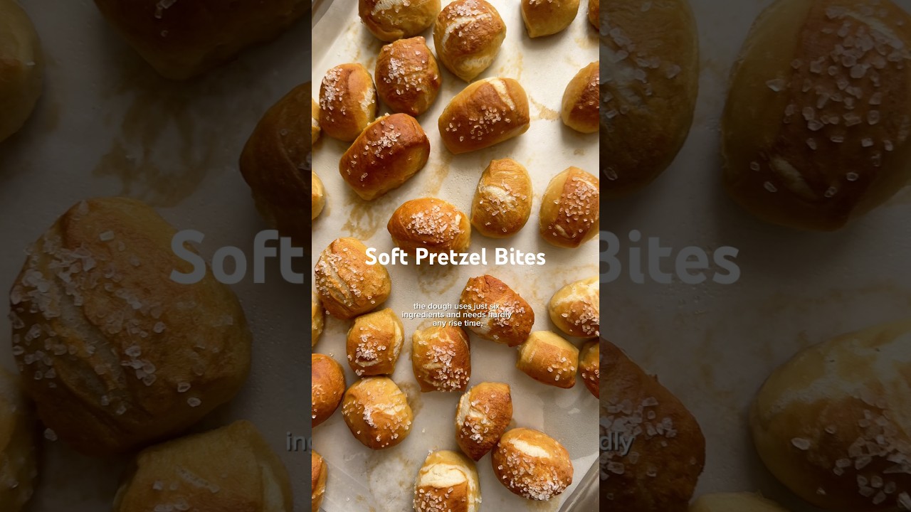 Easy Soft Pretzel Bites