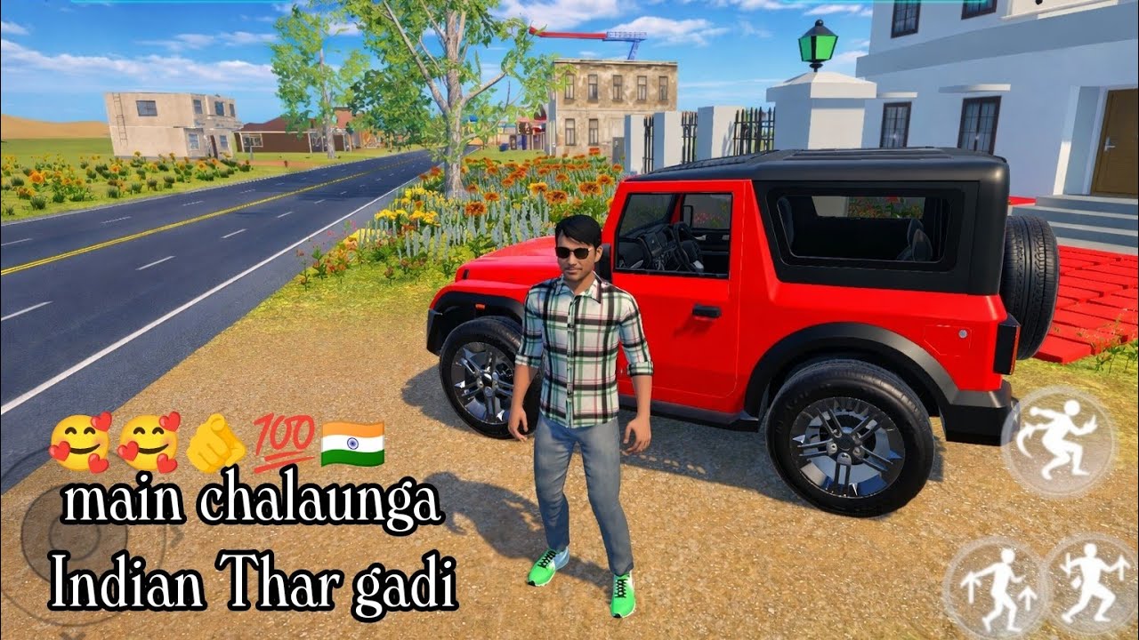 इंडियन थार गाड़ी ड्राइव करेंगे ऑफ रोड सबसे अच्छी ड्राइव इंडियन हैवी ड्राइव गेम😱 #Indian #Thar #gadi