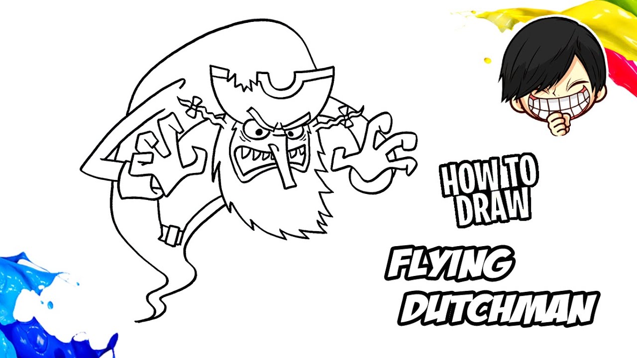 How to draw Flying Dutchman from Spongebob Squarepants - YouTube