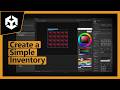 Unity - Create a Simple Inventory using Inventory Framework (Guided Timelapse)