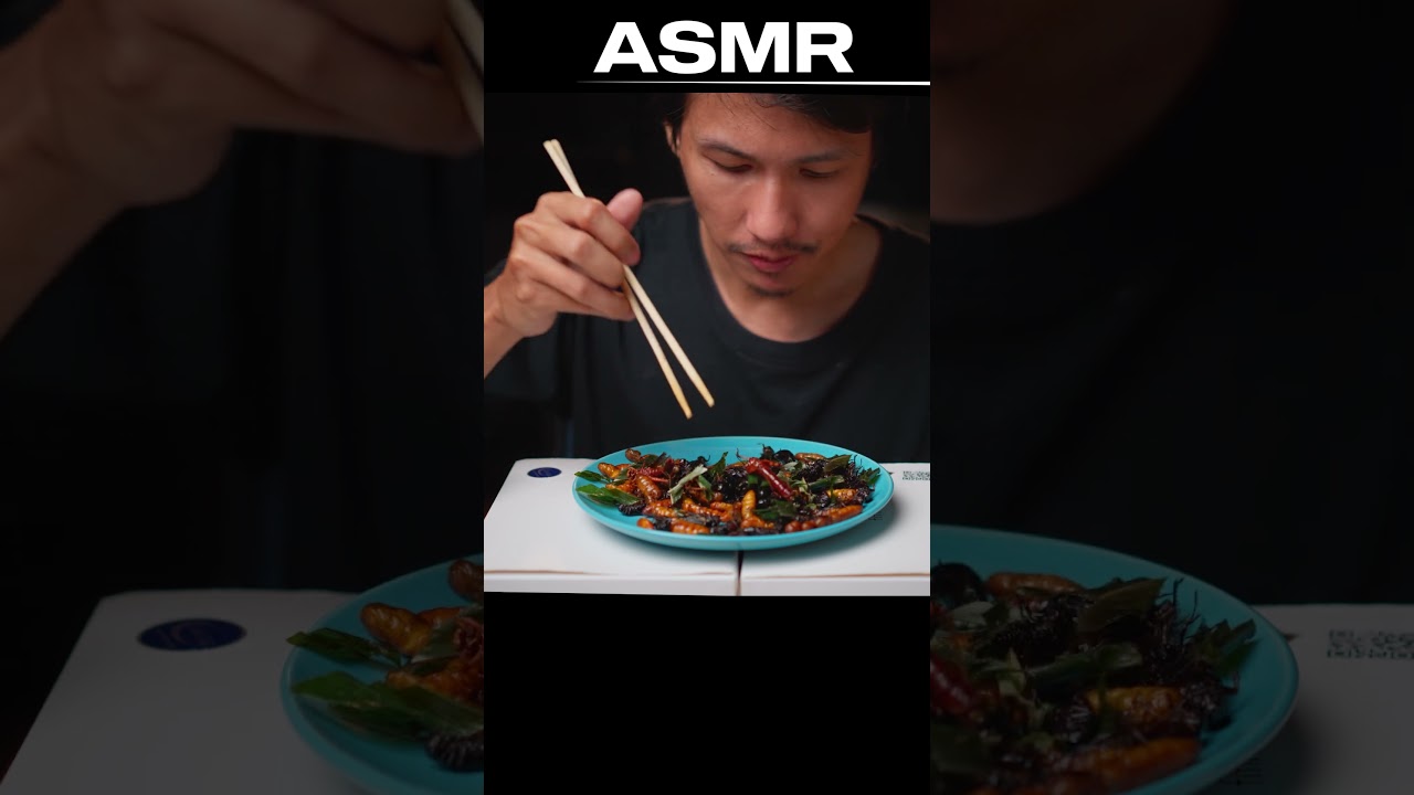 Fried insects ASMR 