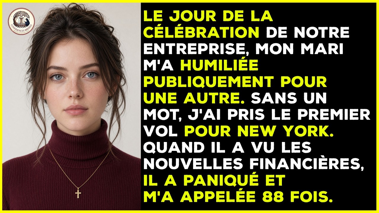 Ce jour-là, mon mari devait couper le ruban de notre introduction en bourse. Il m’a demandé de rester à la maison parce qu’il avait invité une autre femme. « De toute façon, ton nom est sur le...