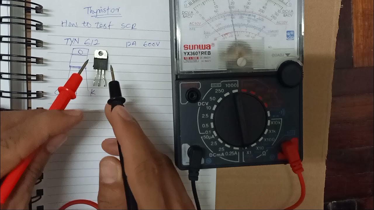How to test SCR Thyristor with Analog Multimeter YouTube