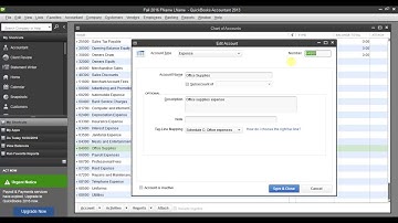 QuickBooks Edit and Delete Accounts