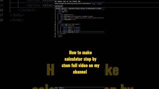 How to make calculator step by step #coding #html #css #javascript #js #calculator #websitedesign