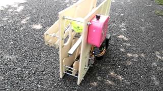 Hand made toss machine for tennis2.手作りテニスボールトスマシーン（改訂版）