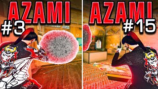 15 *BEST* AZAMI SETUPS on BORDER - Rainbow Six: Siege
