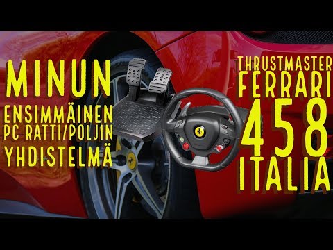 Minun ensimmäinen PC ratti/poljin yhdistelmä  (THRUSTMASTER Ferrari 458 Italia Wheel PC /Xbox 360)