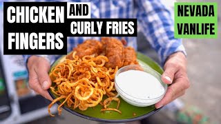 CHICKEN FINGER DONATION MEAL! | VANLIFE COOKING