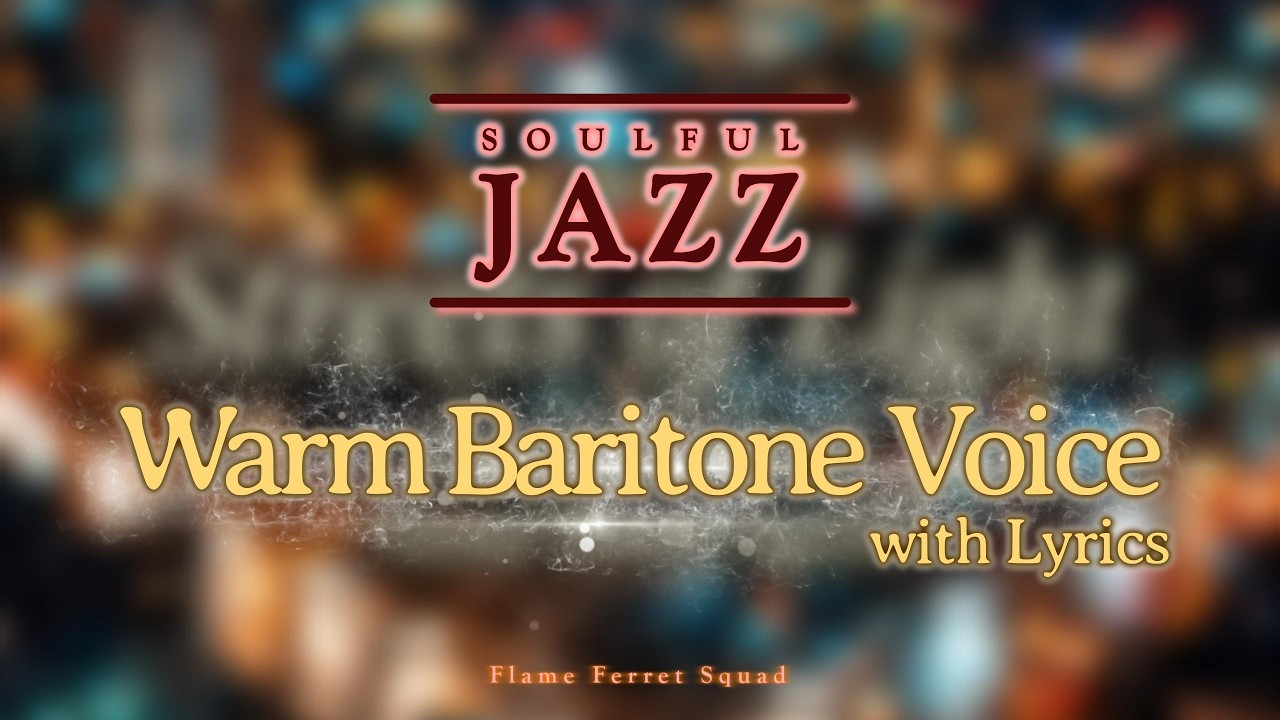 [Lyrics] Warm Baritone Voice 🎧 Soulful Jazz Vocal🎶Streets of Light (Vocal Version) #jazz #vocal