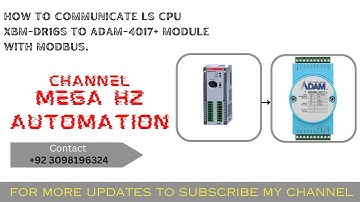 HOW TO COMMUNICATE LS CPU XBM-DR16S TO ADAM-4017+ MODULE WITH MODBUS |ADAM MODULE |MODBUS TUTOTRIAL