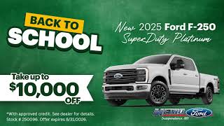 Metro Ford Independence - Back to School Sale!
