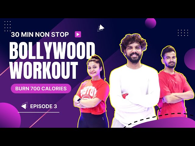 Bollywood Dance Workout | S01-E03 | 30 Min NonStop Bollywood Dance Workout |FITNESS DANCE With RAHUL