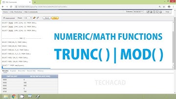Oracle Tutorial - Numerical/Math Functions TRUNC | MOD