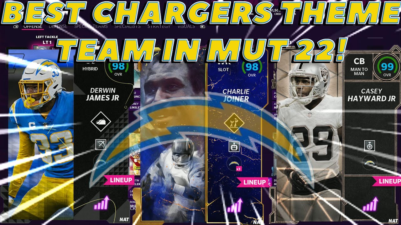 THE BEST CHARGERS THEME TEAM IN MADDEN 22 Ultimate team!