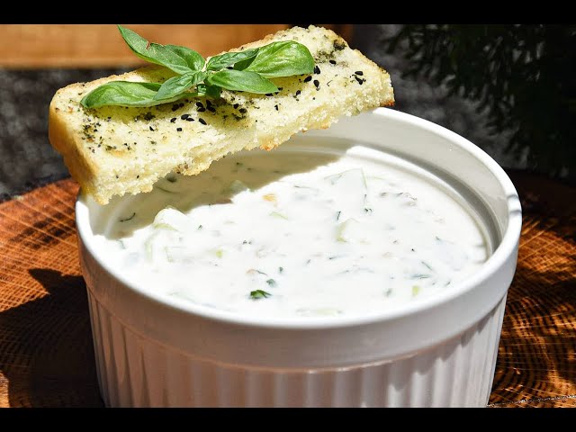 TARATOR or TARATUR, is refreshing salad we make in hot summer day's.
Made from cucumbers and sour milk, with garlic, fresh basil, parsley, and walnuts.
Ingredient's and more detail's for this amazing salad are at my web site : olgicanacevakitchen.com
Thank you for watching. 






music:bensound.com