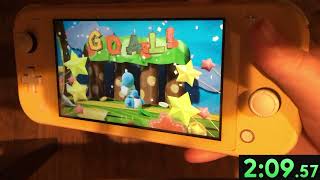 [wr] Yoshi Pulls Some Strings Any% 2:09.57 (Yoshi’s Crafted World Speedrun)