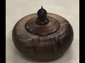 3/ Woodturning a Walnut Lidded Pot Part II - The lid &amp; finial