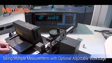 Taking multiple, single measurements with the optional workstage   Mitutoyo LSM