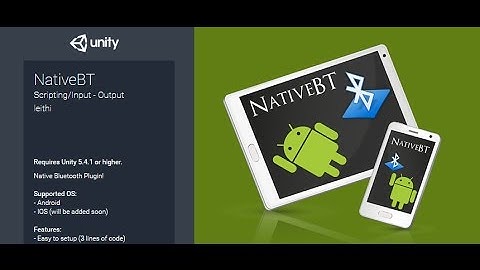 NativeBT - Arduino2Android Tutorial - Unity Asset Store