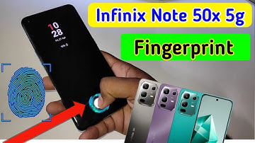 Infinix note 50x 5g display fingerprint setting/Infinix note 50x 5g fingerprint screen lock