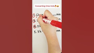 The easiest way to convert time! #maths #homeschoolingfun #mathstricks #mathas #viral