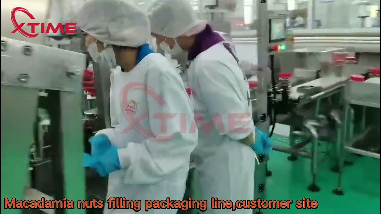 Macadamia nuts filling packaging line