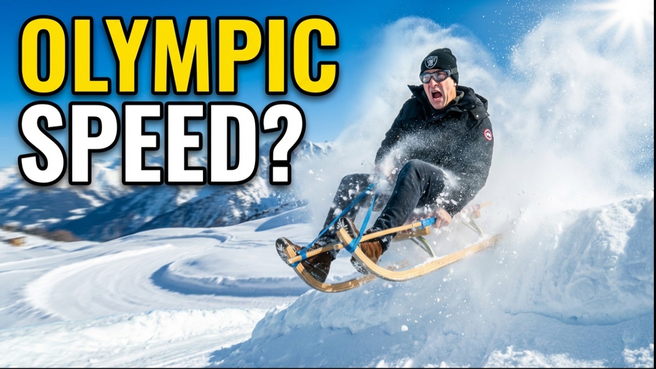 OLYMPIC SPEED on a 6KM Sled Run in Austria