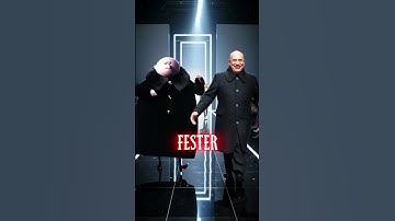 Iconic Addams Family Walks the Runway with Their Real-Life Actors.  #wednesday #addamsfamily