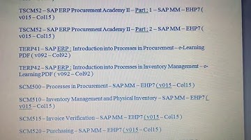 SAP MM Certification Materials Download