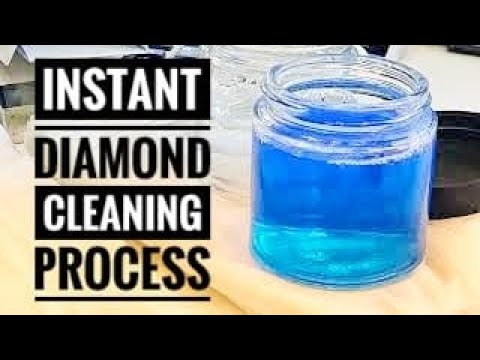 Instant diamond cleaning process