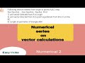 Numerical #2 on vector calculations || hindi ||smart study
