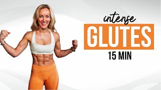15 Min Intense Glutes Workout at Home | Kettlebell or Dumbbell