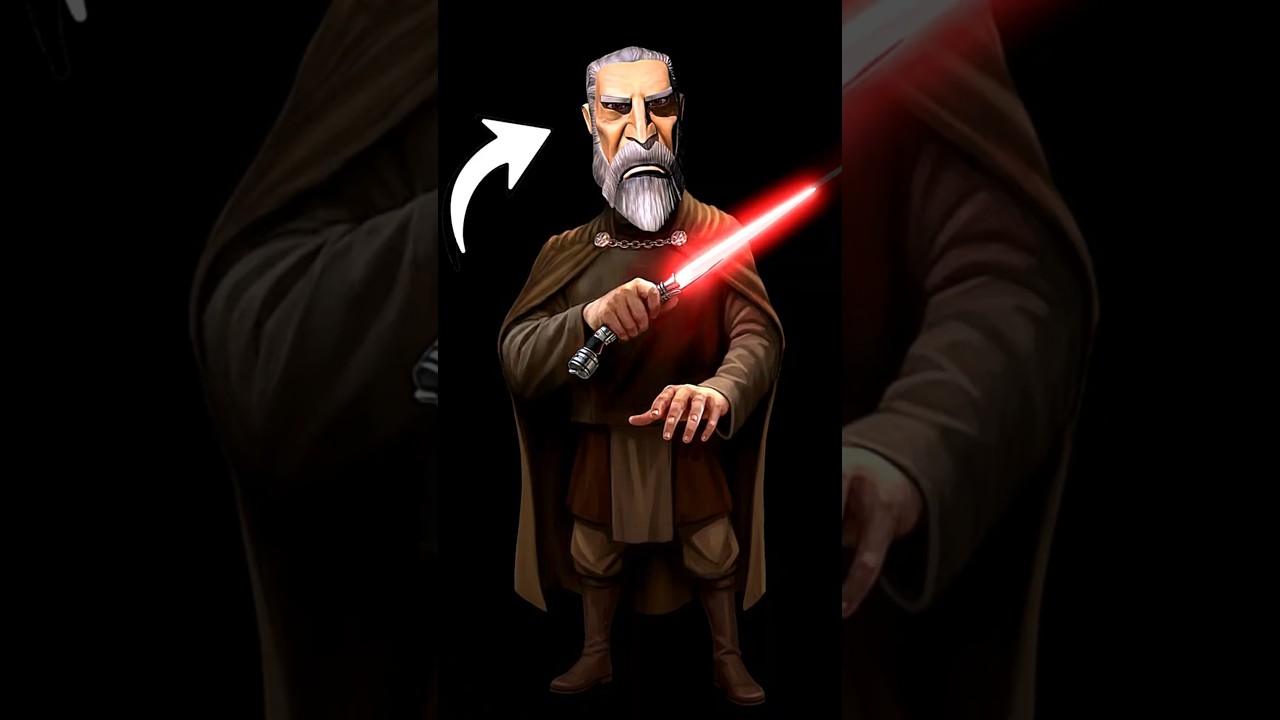 Why does Dooku look so WEIRD in Clone Wars?