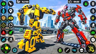 Flying Jet Car Transformation Robot Game New Super City Robot Battle Update - Android Gameplay screenshot 3